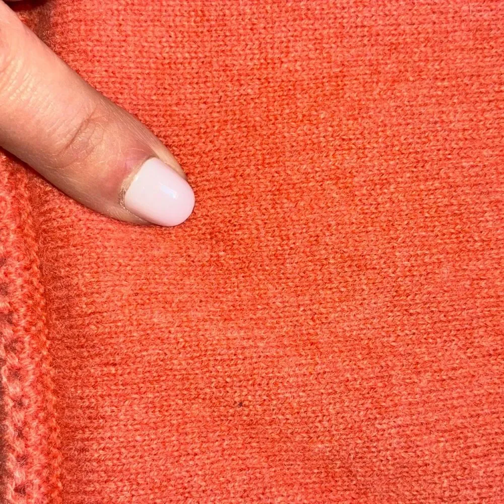 Loro Piana 100% Cashmere Coral Sweater V-Neck Size 40 XS/S